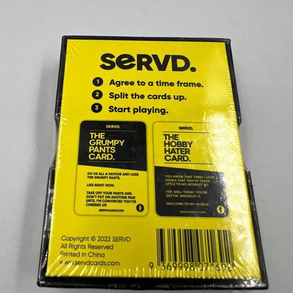 SERVD His & Hers Hilarious Real Life Scenario Card Game Couples 18+ NEW SEALED - Picture 8 of 8